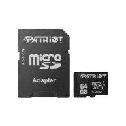 کارت حافظه‌ میکرو اس دی پاتریوت LX Series کلاس 10 استاندارد UHS-I U1 ظرفیت 64 گیگابایت همراه با آداپتور SD