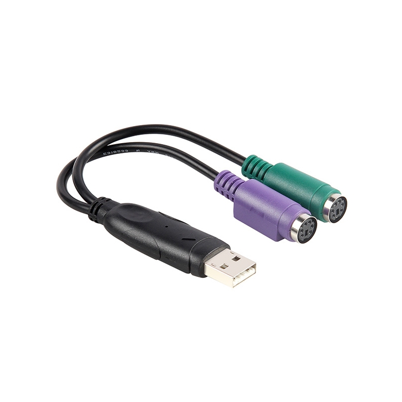 تبدیل USB به PS2 دوبل یونیتک مدل Y-155