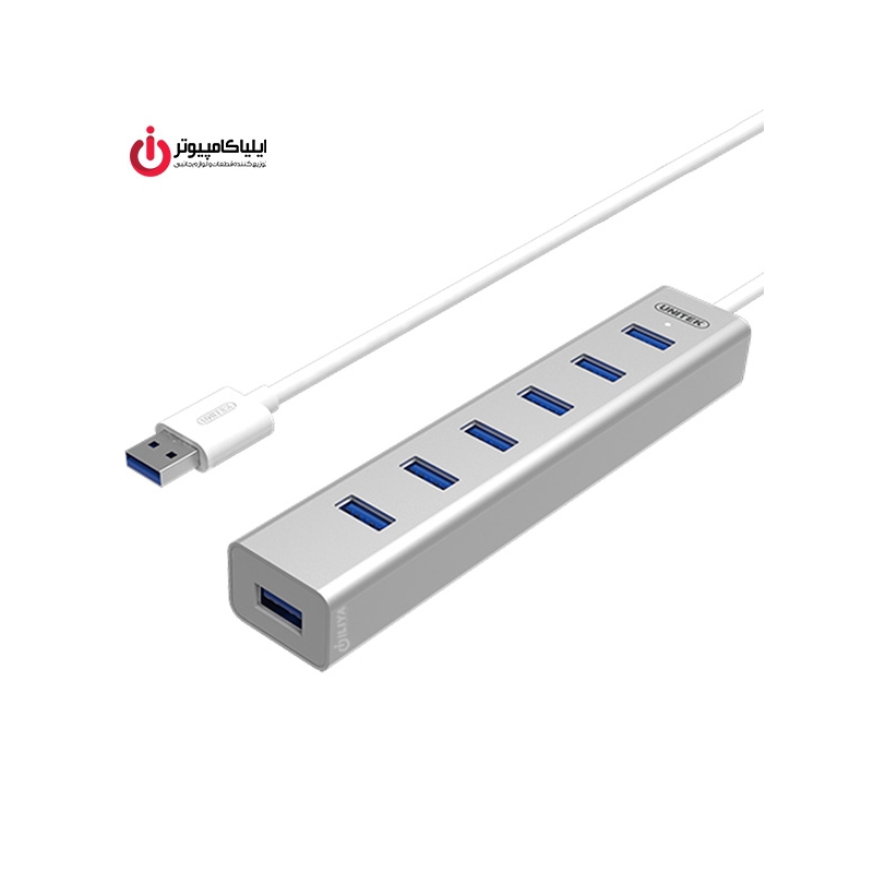 هاب USB 3.0 هفت پورت با قابلیت شارژ یونیتک مدل Y-3090