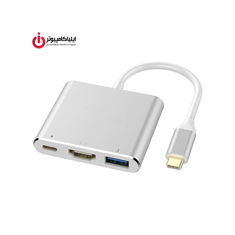 تبدیل Type-C به HDMI،USB3.0 و USB3.1 Type-C فرانت مدل FN-UCH300