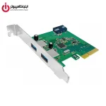 کارت PCI Express دو پورت USB3.1 یونیتک مدل Y-7305 - Image 5