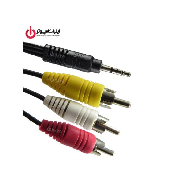 کابل مبدل صدا و تصویر جک 3.5 میلی متری به RCA برند دی نت به طول 1.5 متر