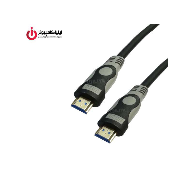کابل HDMI رزولوشن 4K نسخه 1.4 برند انزو پلاس 1+19 مدل HD-1010 به طول 50 متر