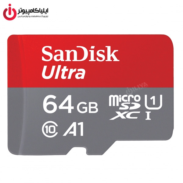 مموری کارت Micro SD کلاس U1 10 برند سن دیسک مدل Ultra SDSQUAR ظرفیت 64 گیگابایت