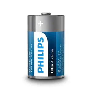 باتری سایز D آلکالاین برند فیلیپس مدل LR20E2B/97 سری Ultra