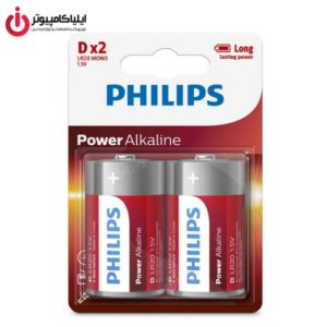 باتری سایز D آلکالاین برند فیلیپس مدل LR20P2B/97 سری Power