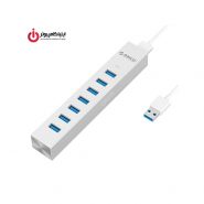 هاب هفت پورت USB3.0 آلومینیومی همراه با آداپتور برند اوریکو مدل ASH7-U3
