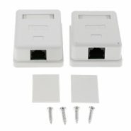 باکس و کیستون تک پورت روکار CAT5E برند دی نت