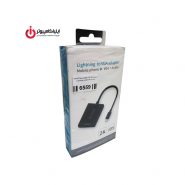 مبدل پورت Lightning به VGA + Audio
