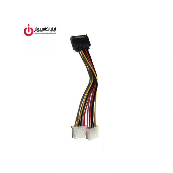 تبدیل برق 2 پاور نر IDE Molex به SATA مادگی