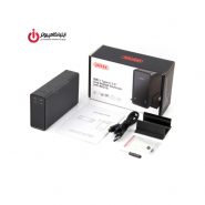 باکس هارددیسک 2.5 اینچی اتصال USB3.1 Type-C یونیتک مدل Y-3364 با قابلیت RAID