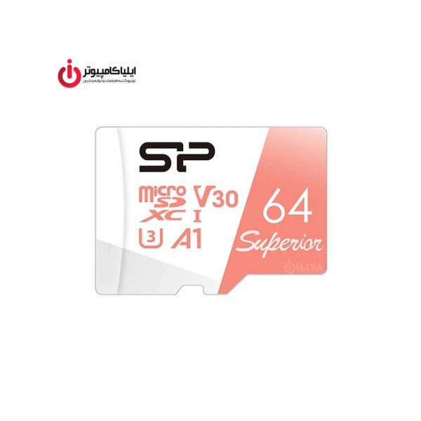 کارت حافظه‌ Micro SD سیلیکون پاور Superior کلاس 10 استاندارد U3 ظرفیت 64 گیگابایت
