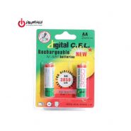 باتری قلمی Alkalain برند Digital C.F.L بسته 2 عددی با ظرفیت 3850mAh
