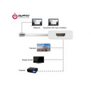 تبدیل تصویر Type-C به HDMI نسخه 2 برند دی نت