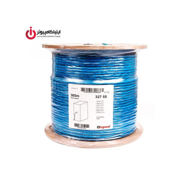 کابل شبکه CAT6 حلقه ای آلومینیوم برند لگراند به طول 305 متر