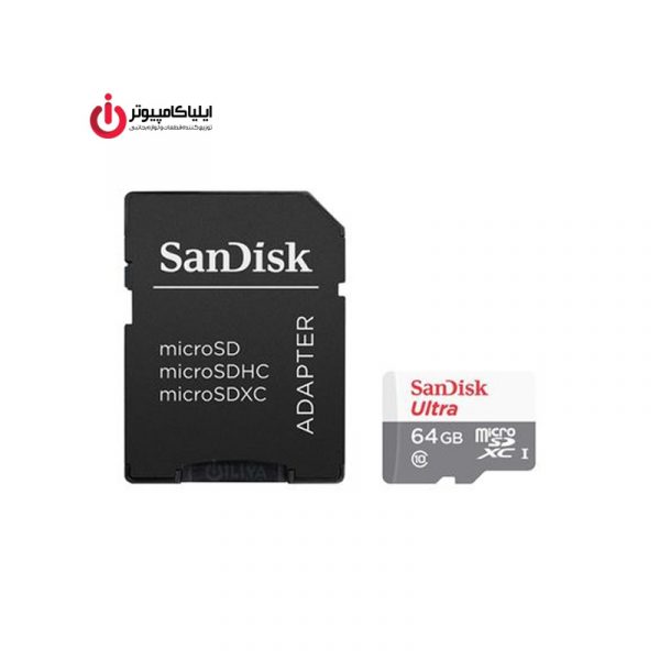 مموری کارت Micro SD C10 U1 سن دیسک ULTRA SDSQUAR-GN3MA ظرفیت 64 گیگابایت