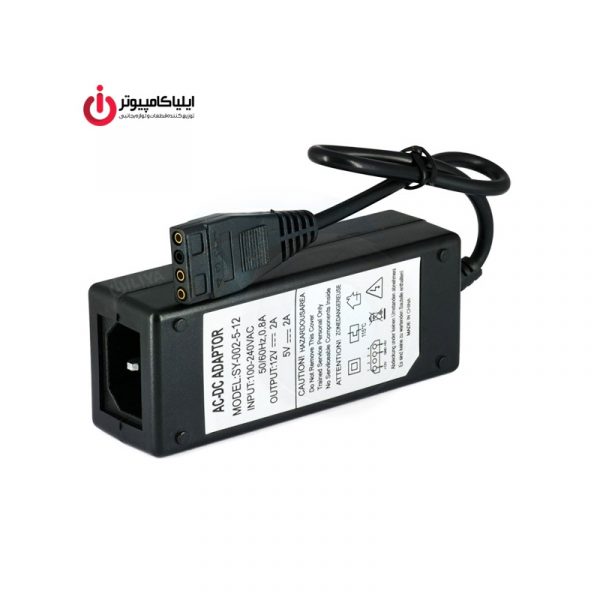 آداپتور مانیتور 12 و 5 ولت 2 آمپر مدل SY-002-5-12