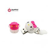 فلش مموری عروسکی کینگ فست مدل KI-19 طرح Hello Kitty ظرفیت 32 گیگابایت