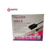 کابل افزایش طول USB2.0 برد دار ونتولینک به طول 15 متر