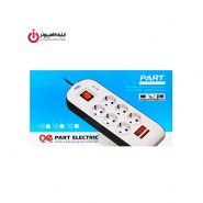 محافظ برق 6 کانال پارت الکتریک با کابل 1.8 متر مدل 8794