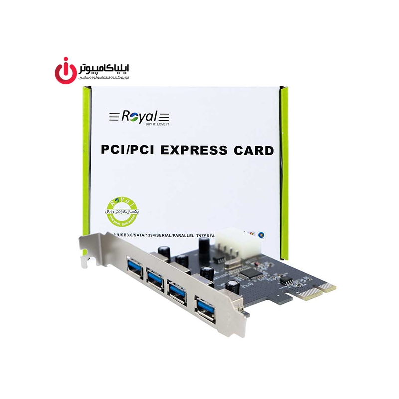 کارت PCI USB 3 چهار پورت رویال مدل RP-304