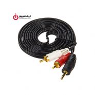 کابل صدا 3.5 میلیمتری استریو به دو فیش RCA به طول10 متر