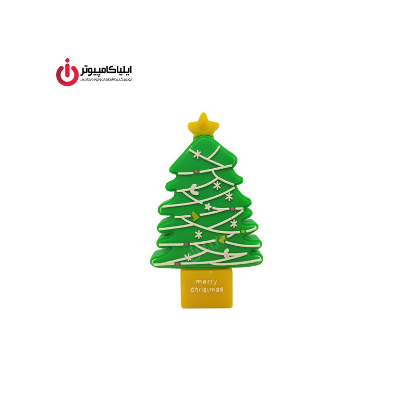فلش مموری عروسکی کینگ فست مدل CR-13 طرح درخت کریسمس ظرفیت 32 گیگابایت