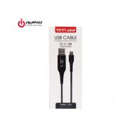 کابل دیتا و شارژ USB Type-C تسکو مدل C188 به طول 1 متر