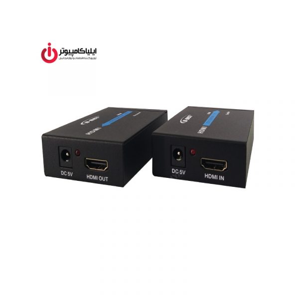 تقویت کننده طول کابل HDMI از طریق شبکه دی نت 60 متری