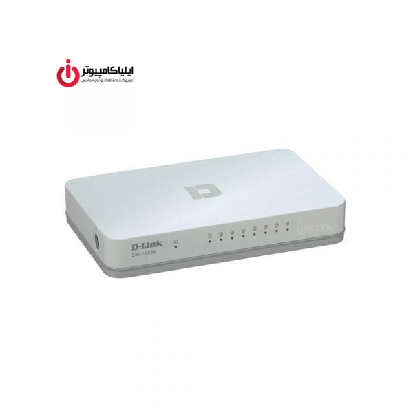 سوئیچ شبکه دسکتاپ 8 پورت دی لینک مدل DGS-1008A