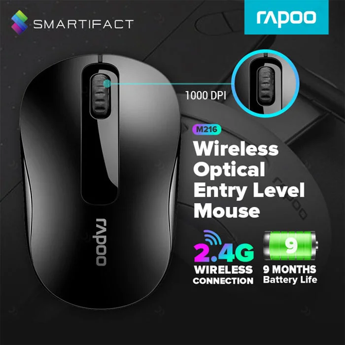 ماوس بی‌سیم اپتیکال رپو مدل M216