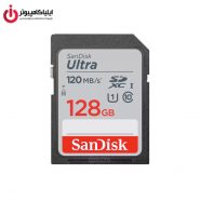 مموری کارت SD کلاس U1 10 برند سن دیسک مدل Ultra SDSDUNC ظرفیت 128 گیگابایت