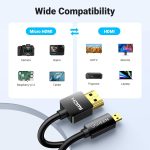 کابل تصویر Micro HDMI به HDMI یوگرین مدل UGREEN HD127-30102 به طول 1.5 متر - Image 2