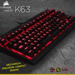 کیبورد مخصوص بازی کورسیر مدل K63 Compact