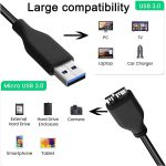 کابل هارد USB3.0 تی سی تراست مدل TC-U3CM12 طول 1.2 متر