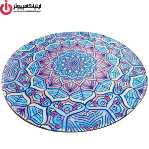 ماوس پد لیزری سنتی فیروزه ای برند مچر مدل MR-32 سایز قطر 25 سانتی متر