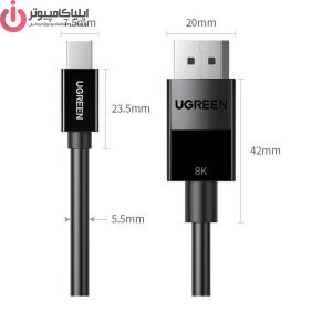 کابل مانيتور Mini Display to Display مدل UGREEN DP117-80663 - Image 2