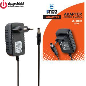 آداپتور 9 ولت 1 آمپر برند انزو مدل A-1091