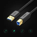 کابل 3.0 USB پرینتر یوگرین مدل UGREEN US210-10372 طول 2 متر - Image 3