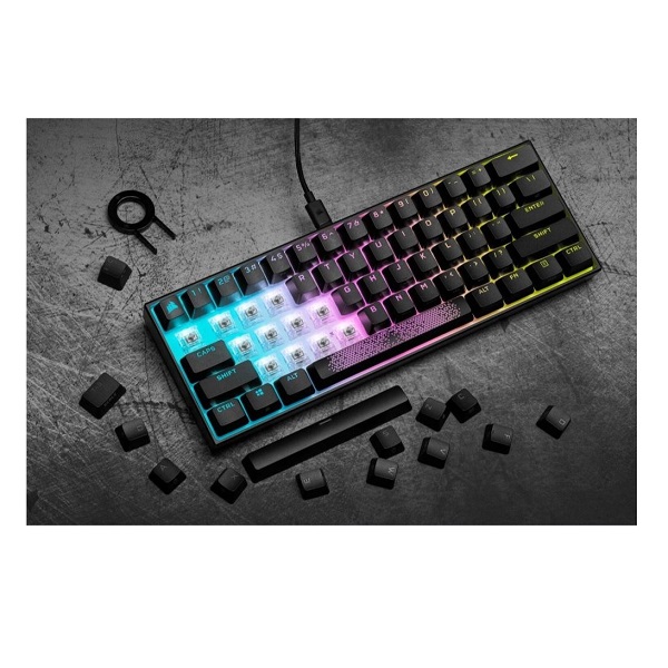 کیبورد مخصوص بازی کورسیر مدل K65 RGB MINI MXRED