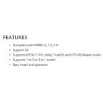 سوئیچ 2 پورت HDMI فرانت مدل FN-S212