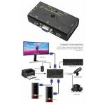 سوییچ کی وی ام VGA دو پورت کی نت پلاس مدل KP-SWKV002 - Image 4