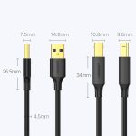 کابل پرینتر USB2.0 یوگرین مدل UGREEN US135-20847 طول 2 متر - Image 4