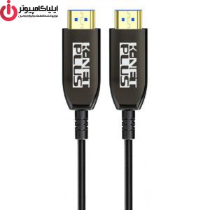 کابل فیبر نوری HDMI 2.1 کی نت پلاس مدل KNET PLUS KP-CHAOC21300 به طول 30 متر