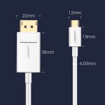 کابل تبدیل Type C به DisplayPort یوگرین مدل MM139 طول 1.5 متر