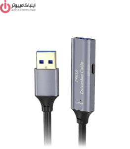 کابل افزایش طول USB 3.0 مدل Knet K-CUE30050 طول 5 متر