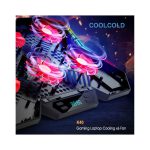 خنک کننده لپ تاپ کول‌کلد مدل CoolCold K40 RGB پنج فن با تنظیم ارتفاع - Image 5