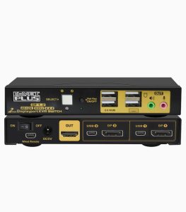 کی وی ام سوئیچ 2 پورت Display اتوماتیک کی نت پلاس مدل KP-SWKDP02 - Image 5