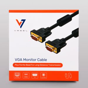 کابل تصویر VGA واصل طول 20 متر مدل VASEL VG-200