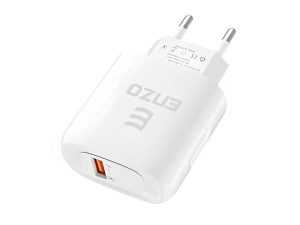 شارژر دیواری فست شارژ ENZO C-350 Qualcomm Quick Charge 3.0 3A 25W + کابل تایپ سی